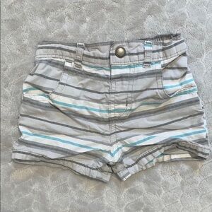 Striped Gray and Blue infant Shorts